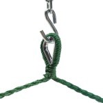 Deluxe Polyester Rope Swing Chair - Green