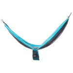 Double Mesh Travel Hammock - Blue/Black