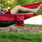 Double Travel Hammock - Red/Charcoal