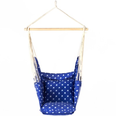 Deluxe Pillowtop Swing With Quick Dry Fabric - Blue Dobby Weave