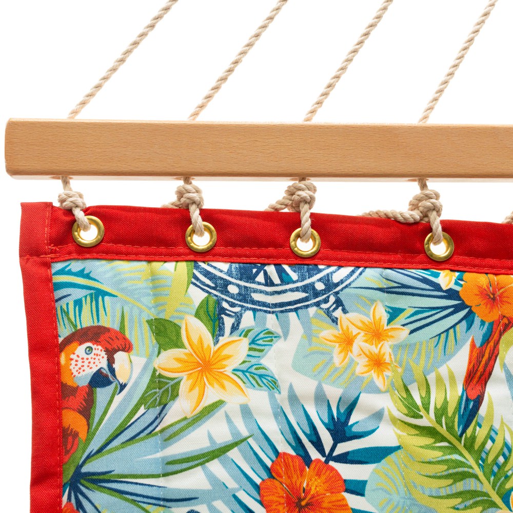 Large Double Quilted Hammock - Floral Print