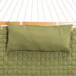 Large Soft Weave Hammock with Pillow & Storage Bag - Green