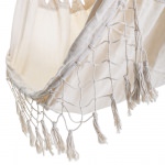 Single Quick Dry Fabric Swing with Eclectic Fringe - Natural